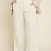 YOURS - Pantalon Wide Leg Crème En Lin à Poches 1 YOURS - Pantalon Wide Leg Crème En Lin à Poches -Evans Boutique 31c0c818 b863 4a 310018 A
