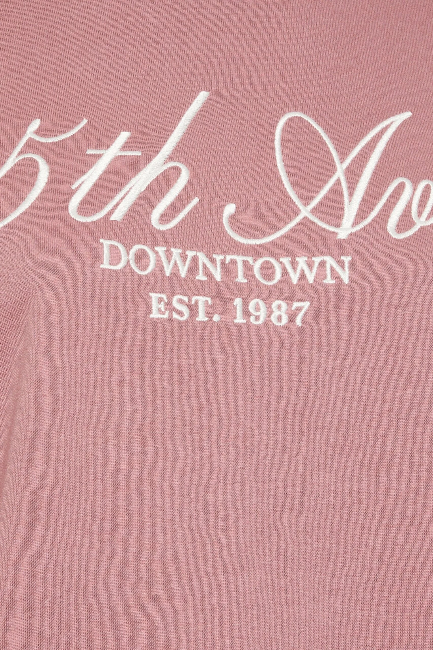 YOURS Curve Sweat-shirt Brodé Rose « 5th Ave » 8 YOURS Curve Sweat-shirt Brodé Rose « 5th Ave » – Image 6