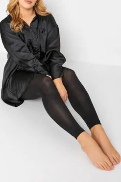 Collant 80 Denier Noir Sans Pieds