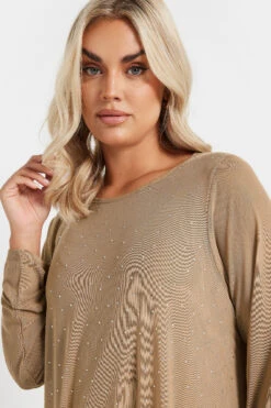 YOURS - Top Beige Volanté Manches En Filet 10 YOURS - Top Beige Volanté Manches En Filet -Evans Boutique 3270dbe4 a436 43 303787 D