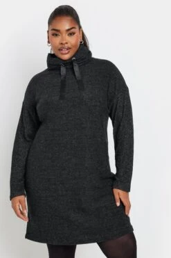 YOURS - Robe-Pull Noire Toucher Doux En Jersey Manches Longues 8 YOURS - Robe-Pull Noire Toucher Doux En Jersey Manches Longues -Evans Boutique 3394bc9f 763a 4e 303589 B