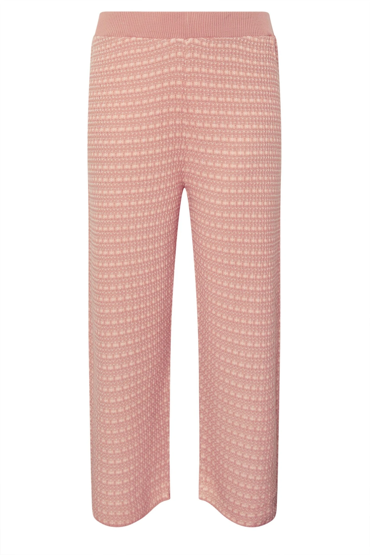 LIMITED COLLECTION - Pantalon Rose Texturé Wide Leg Effet Tweed 7 LIMITED COLLECTION - Pantalon Rose Texturé Wide Leg Effet Tweed – Image 5