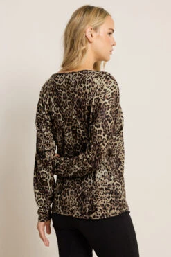 LTS Tall Brown Animal Print Batwing Top 9 LTS Tall Brown Animal Print Batwing Top -Evans Boutique 34ea6c4e 27e8 41 356995 C