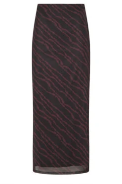LTS Tall Burgundy Red Mesh Abstract Maxi Skirt 11 LTS Tall Burgundy Red Mesh Abstract Maxi Skirt -Evans Boutique 3597b452 d220 4c 355604 X