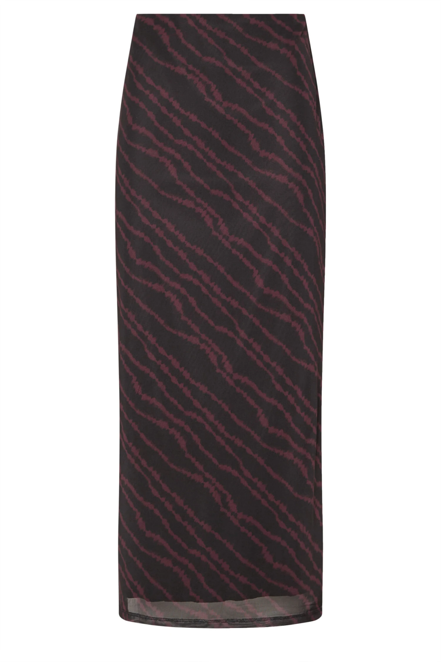 LTS Tall Burgundy Red Mesh Abstract Maxi Skirt 7 LTS Tall Burgundy Red Mesh Abstract Maxi Skirt – Image 5