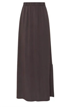 LTS Tall Chocolate Brown Acid Wash Side Split Maxi Skirt 11 LTS Tall Chocolate Brown Acid Wash Side Split Maxi Skirt -Evans Boutique 36f1adc9 8682 43 355980 X