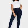 EVANS Curve Fit Blue Denim Skinny Jeans 1 EVANS Curve Fit Blue Denim Skinny Jeans -Evans Boutique 384de26a 8223 4c 604472 B