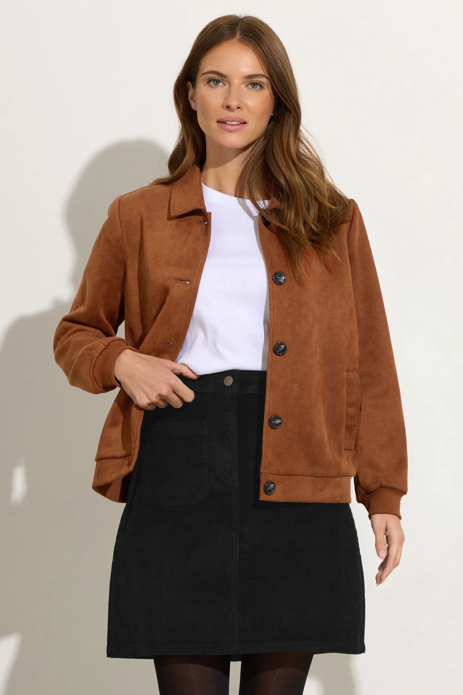 M&Co Black Cord Midi A-Line Skirt 4 M&Co Black Cord Midi A-Line Skirt – Image 2