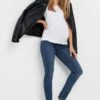 LTS Tall Maternity Blue Skinny AVA Jeans 2 LTS Tall Maternity Blue Skinny AVA Jeans -Evans Boutique 38d8a04a 08f1 4e 198118 A