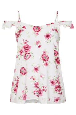 YOURS - Top Blanc Floral Épaules Ajourées 11 YOURS - Top Blanc Floral Épaules Ajourées -Evans Boutique 3944b40b 0ae3 43 174851 X