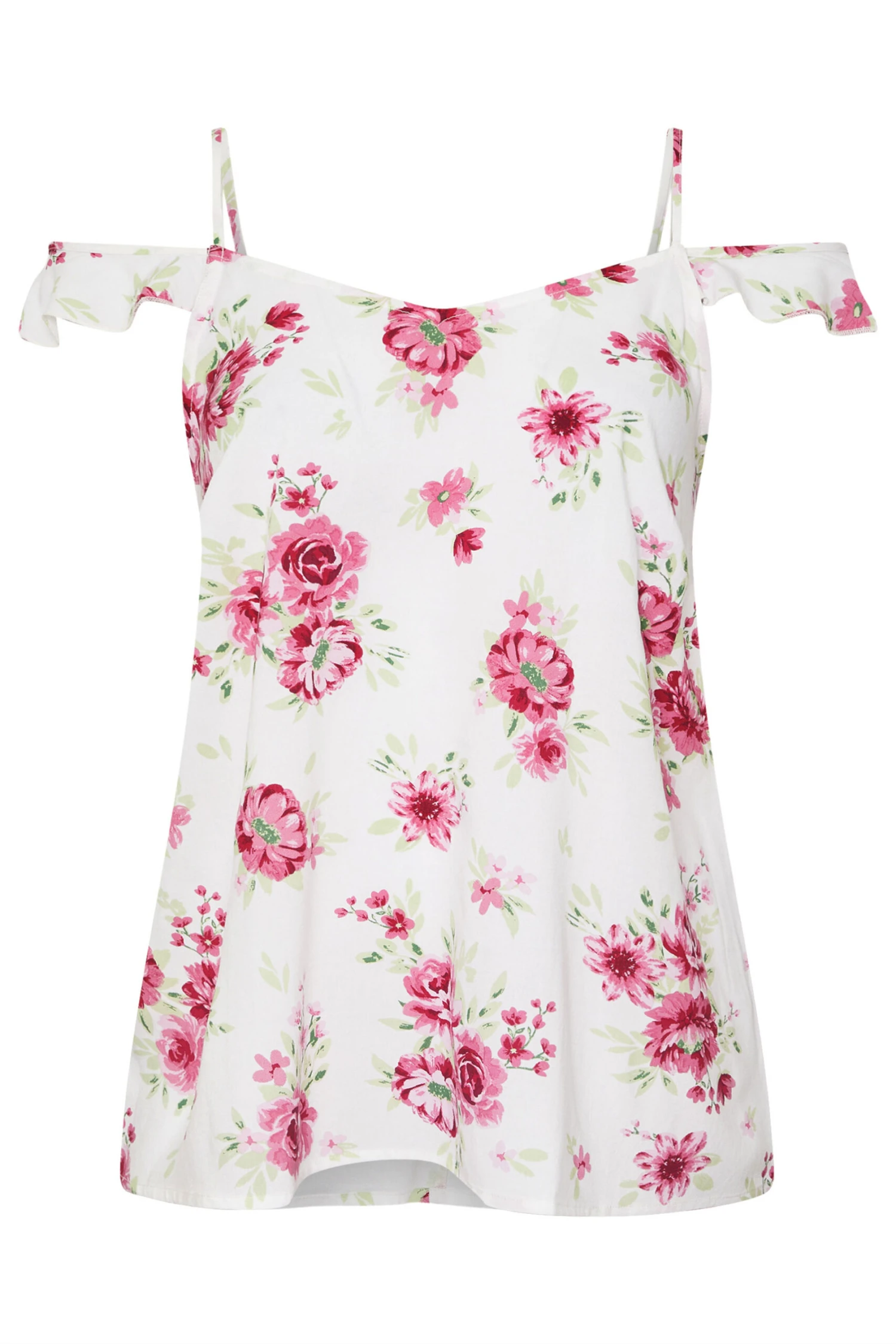 YOURS - Top Blanc Floral Épaules Ajourées 7 YOURS - Top Blanc Floral Épaules Ajourées – Image 5