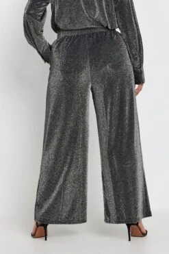 YOURS - Pantalon Argenté Métallique Coupe Wide Leg 10 YOURS - Pantalon Argenté Métallique Coupe Wide Leg -Evans Boutique 39b5817c 0a01 46 143845 C
