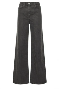 LTS Tall Dark Grey Washed Wide Leg Jeans 17 LTS Tall Dark Grey Washed Wide Leg Jeans -Evans Boutique 3af0926c 0d7d 4c 356266 X