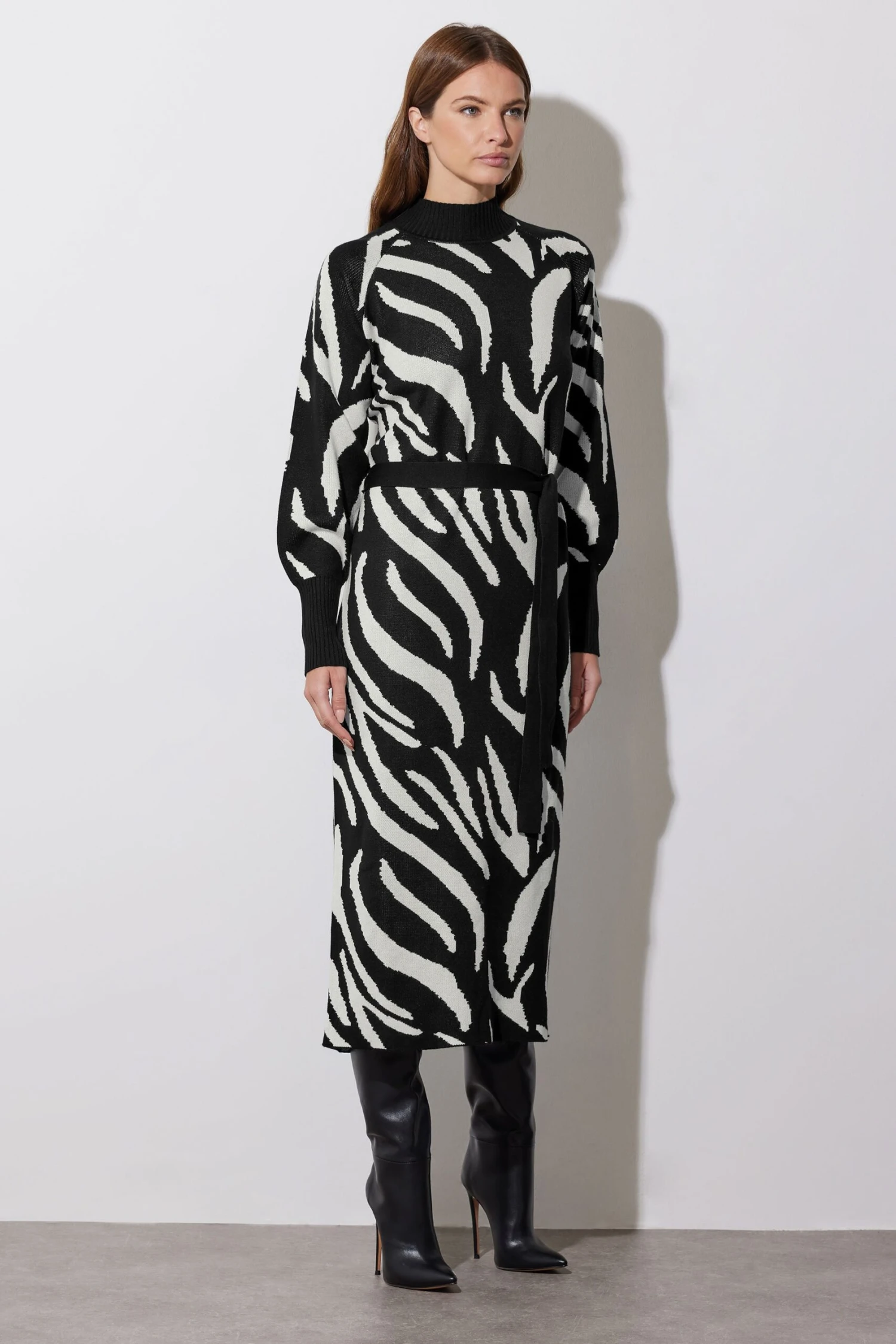 STAR Black Zebra Jumper Dress 7 STAR Black Zebra Jumper Dress – Image 5