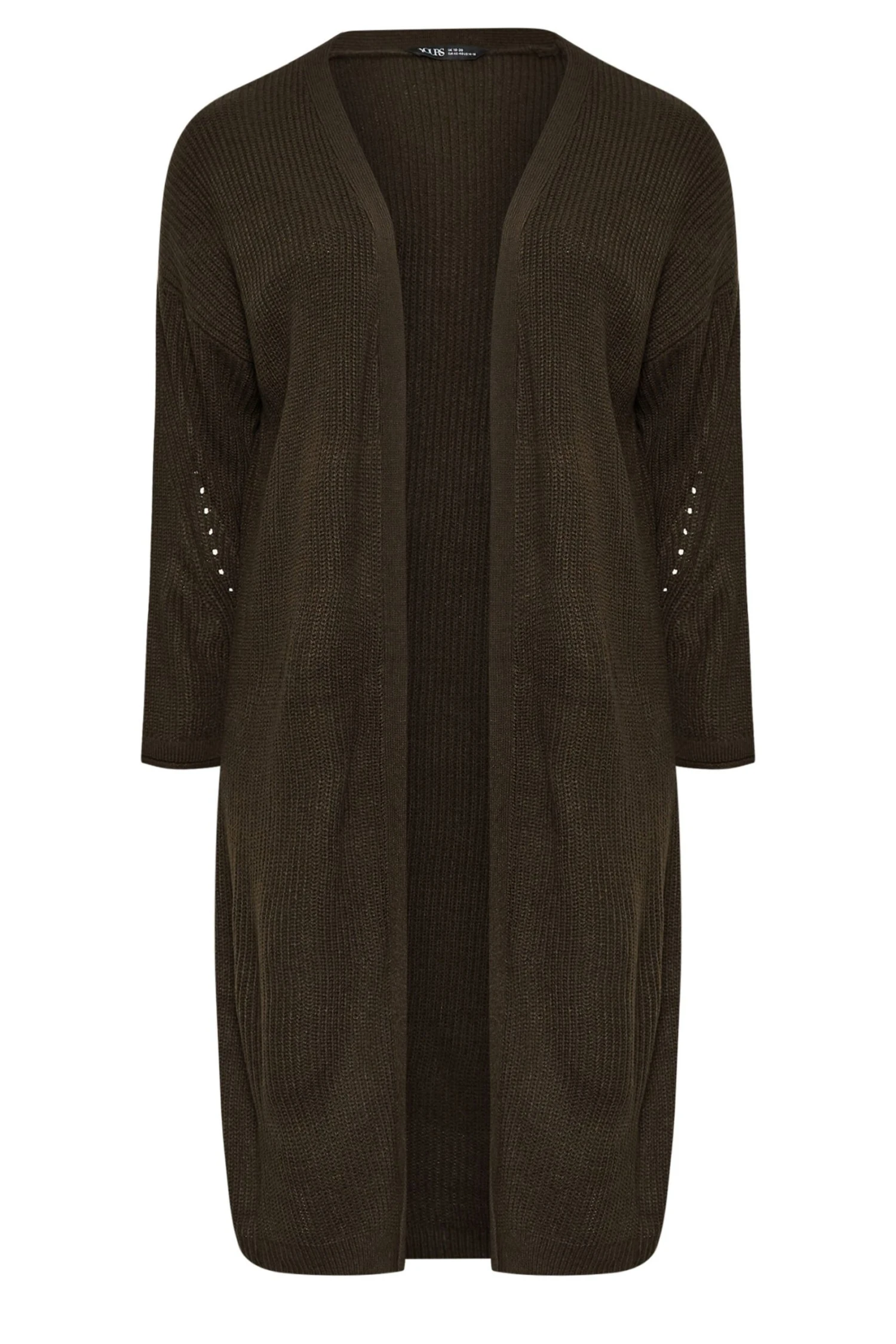 YOURS - Cardigan Maxi En Maille Marron 7 YOURS - Cardigan Maxi En Maille Marron – Image 5