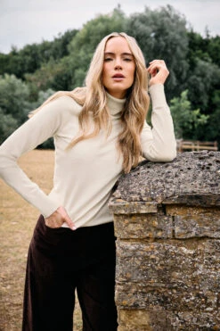 LTS Tall Ivory White Knitted Roll Neck Jumper 15 LTS Tall Ivory White Knitted Roll Neck Jumper -Evans Boutique 3f61831f 70d8 49 356063 356210 L2