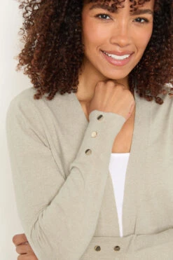 M&Co Camel Brown Button Detail Midi Cardigan -Evans Boutique 4076b77d 3436 45 502464 D