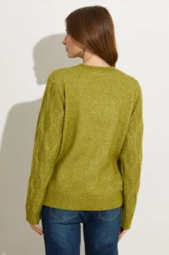 M&Co Fern Green Cable Knit Jumper 11 M&Co Fern Green Cable Knit Jumper -Evans Boutique 40c6a954 ab2f 4b 502474 C