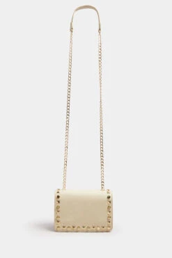 Beige Brown Faux Leather Stud Detail Cross Body Bag 12 Beige Brown Faux Leather Stud Detail Cross Body Bag -Evans Boutique 4298d9ce 9147 4e 246532 P1
