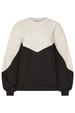 LTS Tall Black Contrast Colour Block Sweatshirt 13 LTS Tall Black Contrast Colour Block Sweatshirt -Evans Boutique 42b91d79 066a 42 356431 X