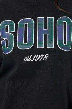 YOURS Curve Sweat-shirt à Carreaux Noirs « Soho » 12 YOURS Curve Sweat-shirt à Carreaux Noirs « Soho » -Evans Boutique 43162c2e 2606 47 126801 E