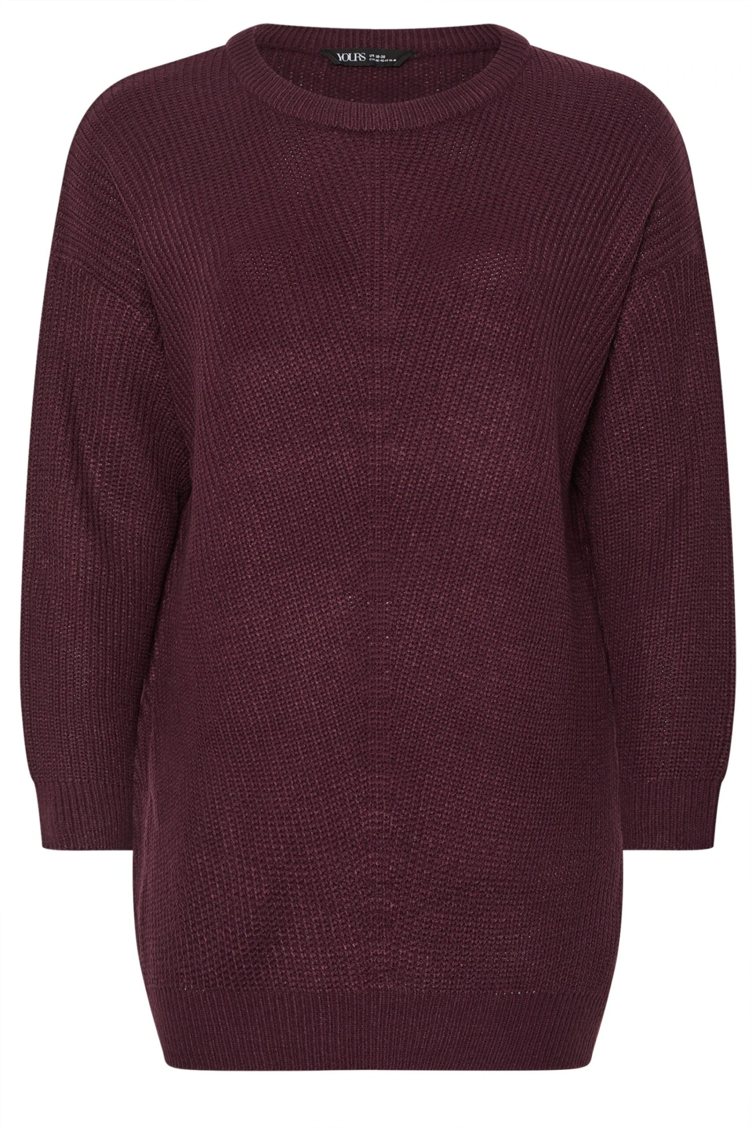 YOURS - Pull En Maille Essentiel Violet Foncé 7 YOURS - Pull En Maille Essentiel Violet Foncé – Image 5