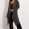 YOURS Curve Cardigan Côtelé Marron Effet Cascade Midaxi 2 YOURS Curve Cardigan Côtelé Marron Effet Cascade Midaxi -Evans Boutique 4423e838 aceb 45 322857 A