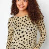M&Co Cream Dalmatian Print Jumper 1 M&Co Cream Dalmatian Print Jumper -Evans Boutique 44ce8052 3889 40 500462 A