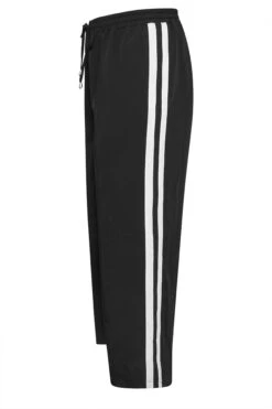 YOURS - Pantalon Noir Bandes Blanches Coupe Wide Leg 14 YOURS - Pantalon Noir Bandes Blanches Coupe Wide Leg -Evans Boutique 451472f4 497c 45 143901 X