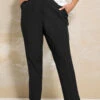 YOURS Curve Pantalon Fuselé Noir à Plis Sur Le Devant 1 YOURS Curve Pantalon Fuselé Noir à Plis Sur Le Devant -Evans Boutique 4532df9d 8715 44 143968 A