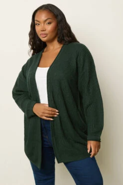 YOURS - Cardigan En Tricot Vert Forêt