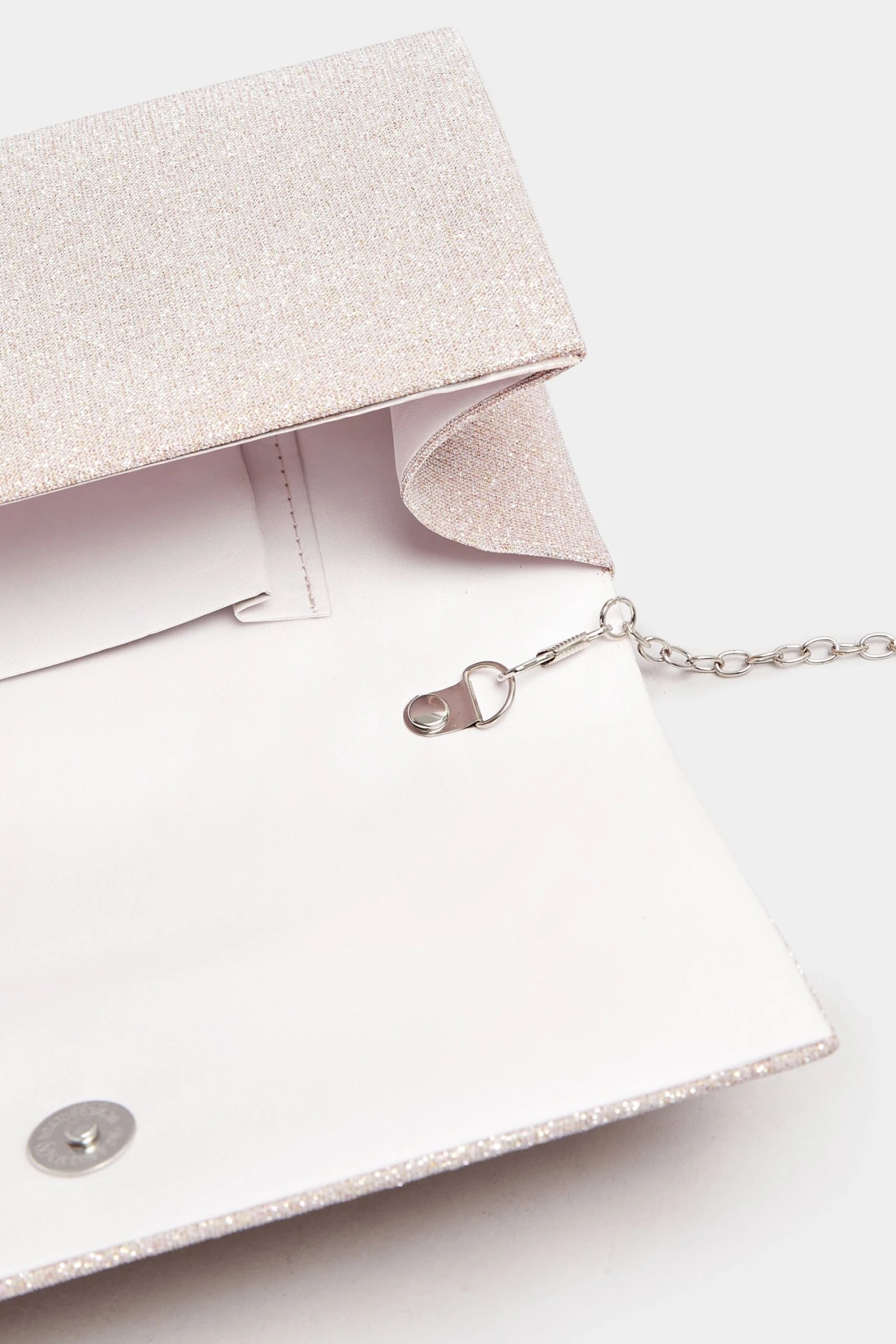 Pink Shimmer Pleated Clutch Bag 7 Pink Shimmer Pleated Clutch Bag – Image 5