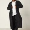 YOURS - Cardigan Noir Maxi En Maille -Evans Boutique 4886c10a 261d 48 192923 L1R