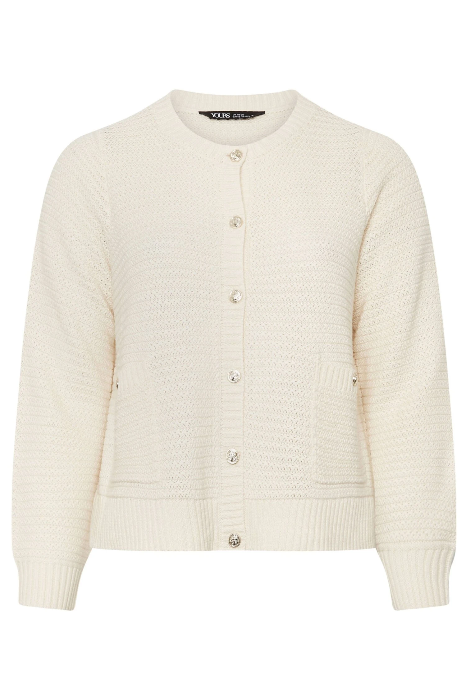 YOURS - Cardigan Blanc Boutonné Design En Maille 9 YOURS - Cardigan Blanc Boutonné Design En Maille – Image 7