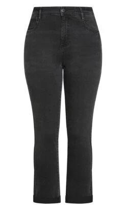 Evans Black Washed Girlfriend Jeans 15 Evans Black Washed Girlfriend Jeans -Evans Boutique 4abf6235 5c2a 41 211468BLACK 3