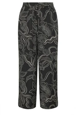 YOURS Curve Pantalon Large Noir à Imprimé Coquillages 11 YOURS Curve Pantalon Large Noir à Imprimé Coquillages -Evans Boutique 4b2e7ff8 180c 4b 310267 X