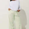 LIMITED COLLECTION - Pantalon Wide Leg Vert Menthe Rayures Rose 1 LIMITED COLLECTION - Pantalon Wide Leg Vert Menthe Rayures Rose -Evans Boutique 4b5bf7c7 07c5 46 216734 B