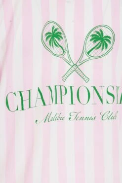 LIMITED COLLECTION - Chemisier Rose & Blanc à Rayures 'Championship' -Evans Boutique 4b853dbe 72d1 48 216422 Z