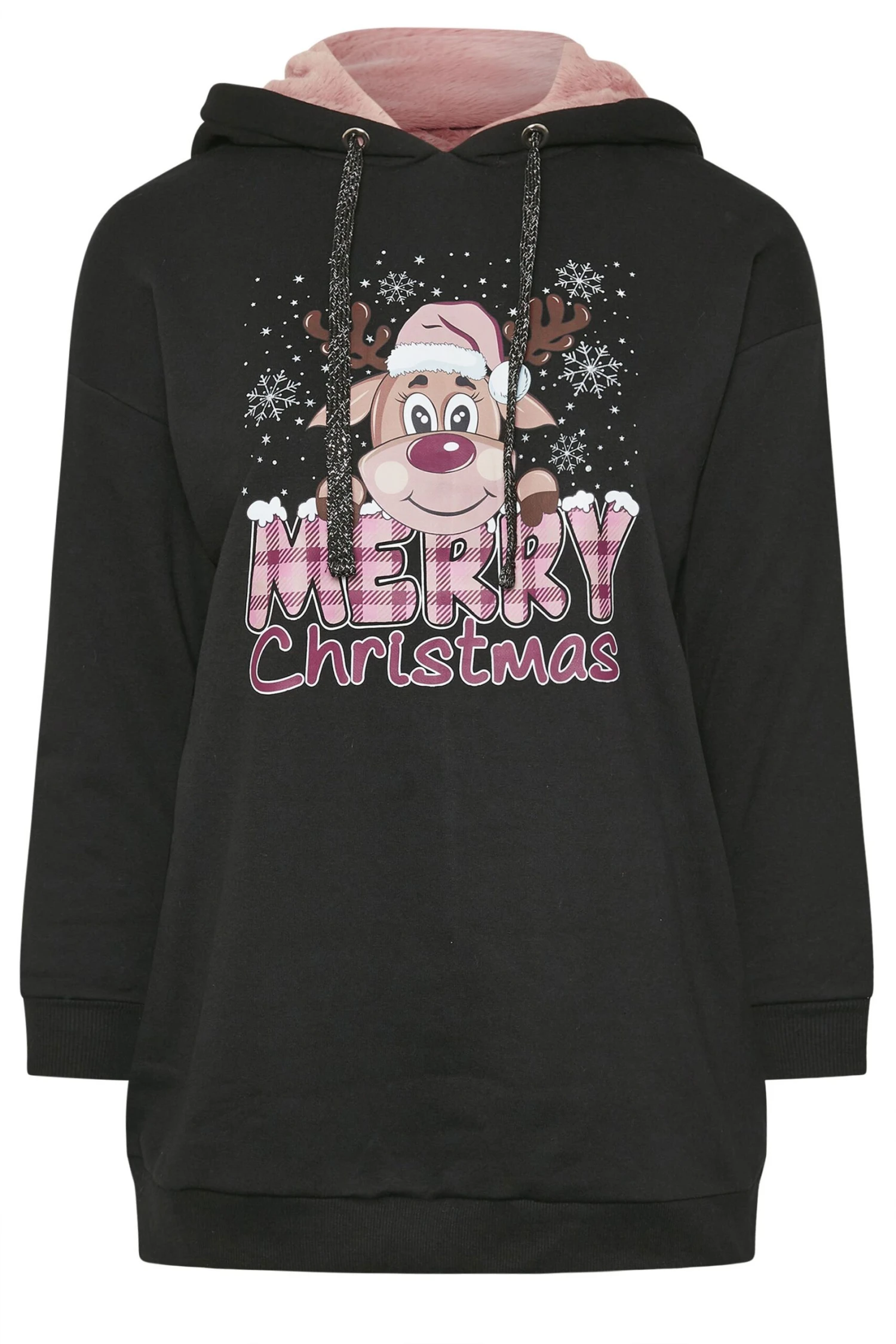 YOURS - Pull Renne De Noël à Capuche 'Merry Christmas' 7 YOURS - Pull Renne De Noël à Capuche 'Merry Christmas' – Image 5