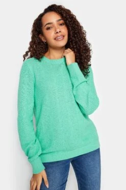 M&Co Light Green Ribbed Knit Jumper -Evans Boutique 4cb47a17 5ee4 4b 500650 A