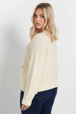 YOURS - Cardigan Blanc Boutonné Design En Maille 13 YOURS - Cardigan Blanc Boutonné Design En Maille -Evans Boutique 4e1adb21 db45 4a 280517 D