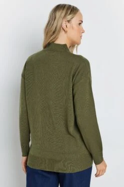 LTS Tall Olive Green Turtle Neck Jumper 9 LTS Tall Olive Green Turtle Neck Jumper -Evans Boutique 4f2f9038 2f7e 45 353776 C