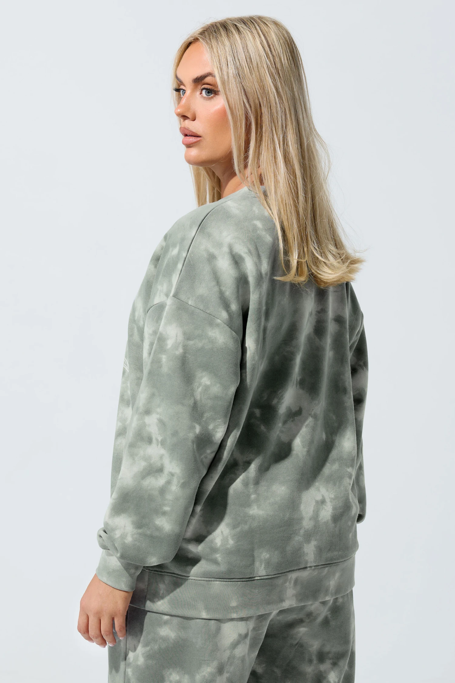 LIMITED COLLECTION Sweat-shirt Gris Curve « La Lune » Tie-dye 6 LIMITED COLLECTION Sweat-shirt Gris Curve « La Lune » Tie-dye – Image 4