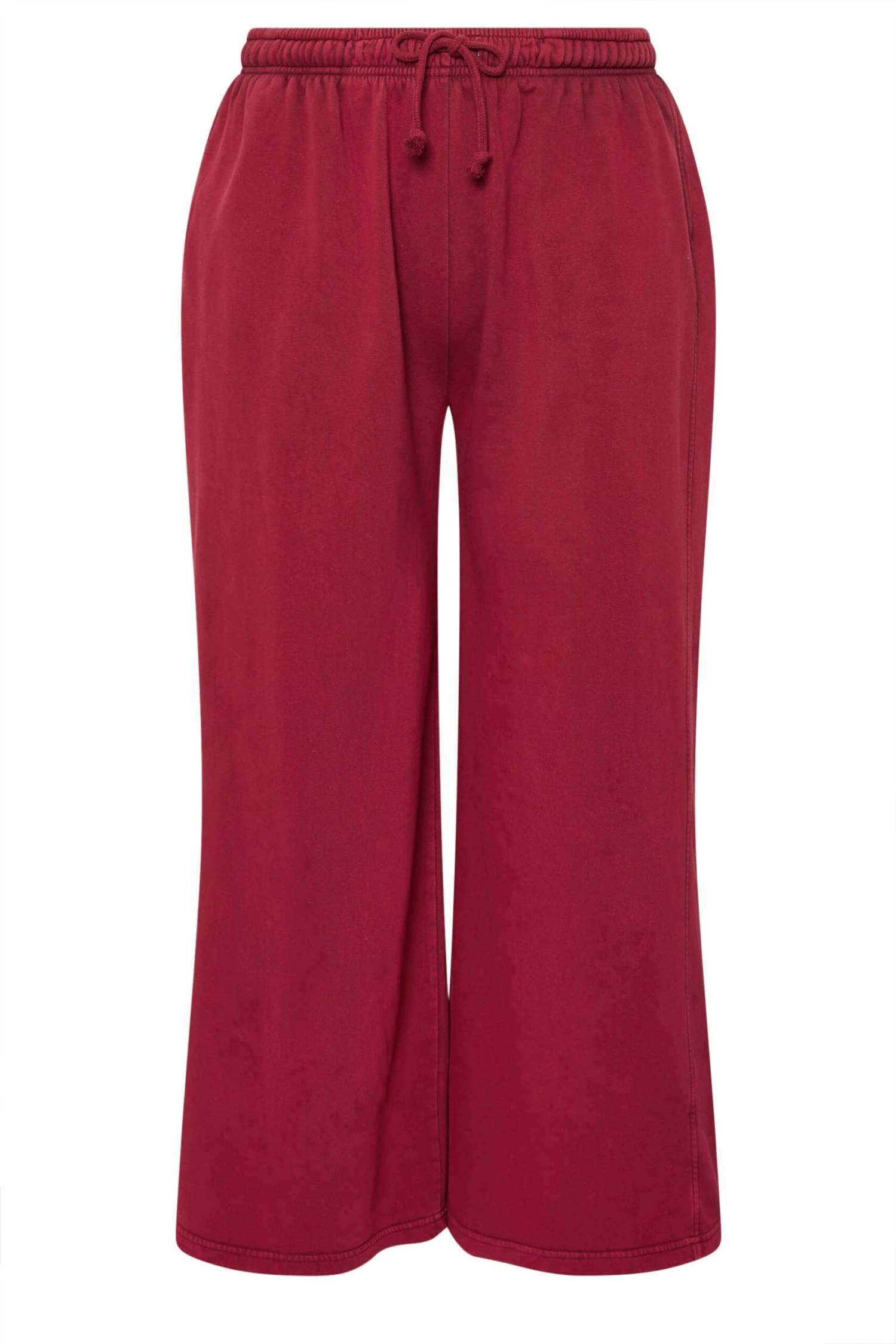 YOURS Curve Pantalon De Jogging Rouge à Jambes Larges 8 YOURS Curve Pantalon De Jogging Rouge à Jambes Larges – Image 6