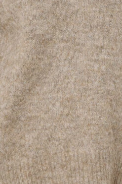 EVANS Curve Natural Brown Knitted V-Neck Jumper 14 EVANS Curve Natural Brown Knitted V-Neck Jumper -Evans Boutique 5382953c 5cca 47 616116 D