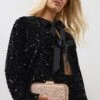 Champagne Gold Sequin Clutch Bag 1 Champagne Gold Sequin Clutch Bag -Evans Boutique 569ed8d3 4bd7 4c 246544 A