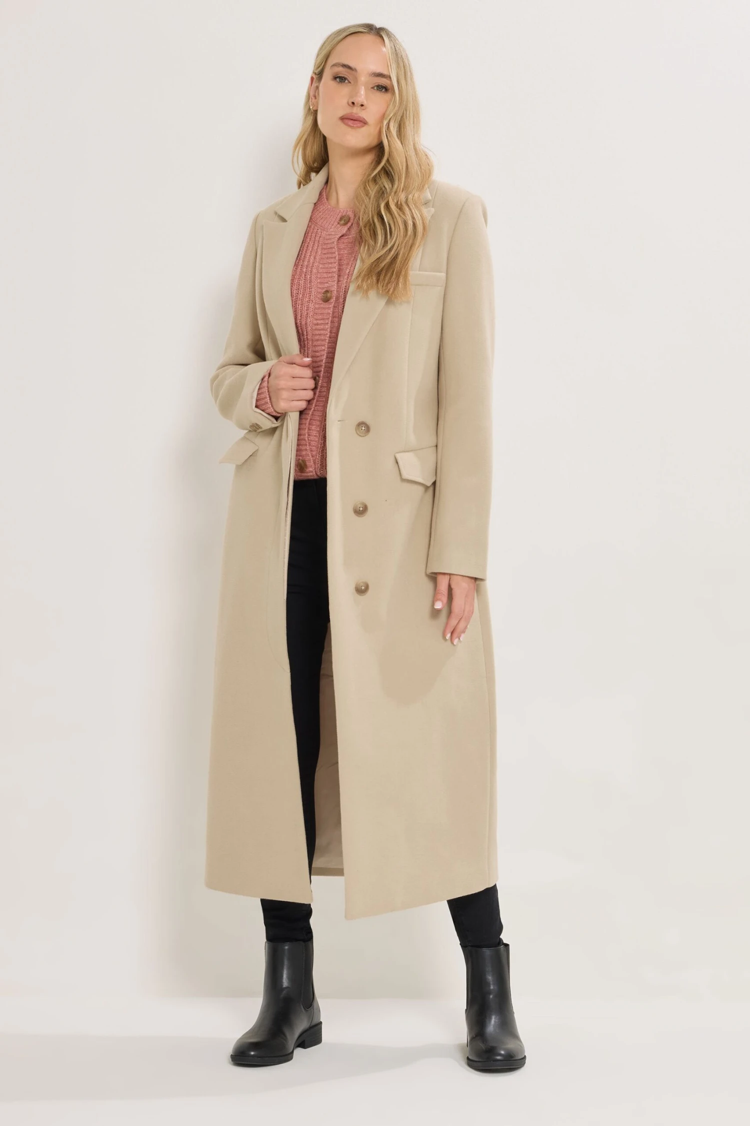 LTS Tall Natural Brown Longline Maxi Coat 3 LTS Tall Natural Brown Longline Maxi Coat