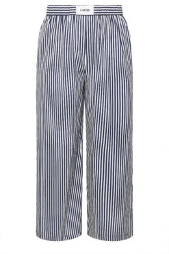 LIMITED COLLECTION - Pantalon Effet Boxer Bleu Marine à Rayures 13 LIMITED COLLECTION - Pantalon Effet Boxer Bleu Marine à Rayures -Evans Boutique 5a1e0ce6 26b0 44 216478 X