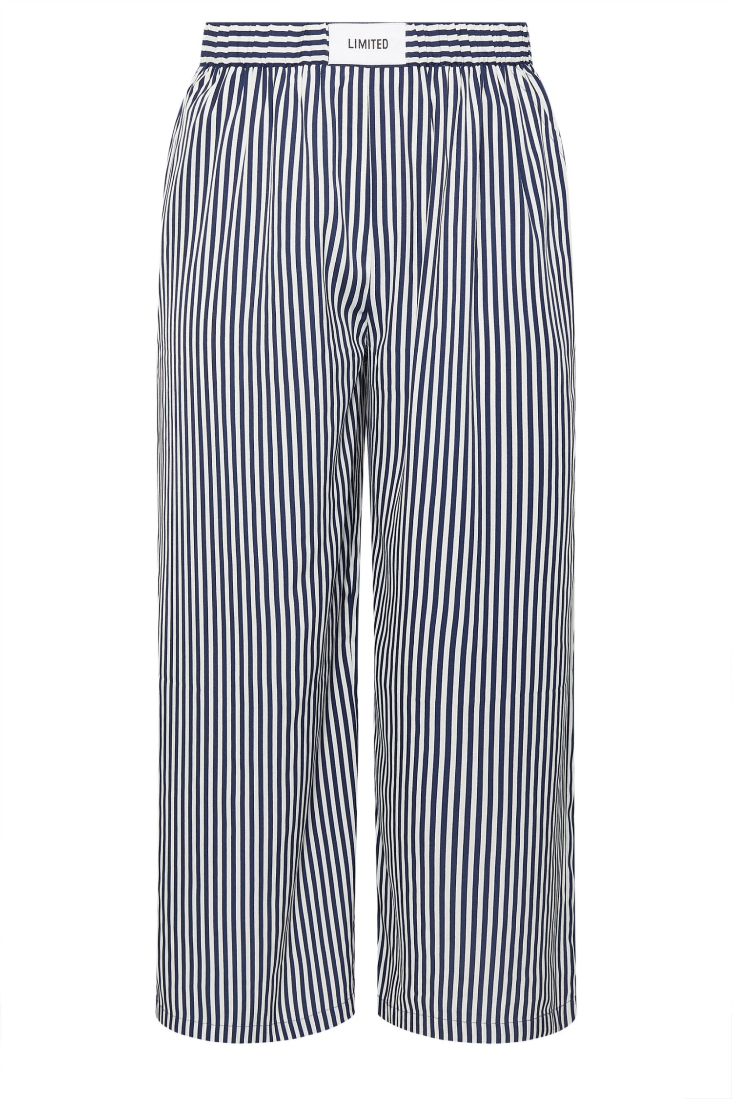 LIMITED COLLECTION - Pantalon Effet Boxer Bleu Marine à Rayures 8 LIMITED COLLECTION - Pantalon Effet Boxer Bleu Marine à Rayures – Image 6