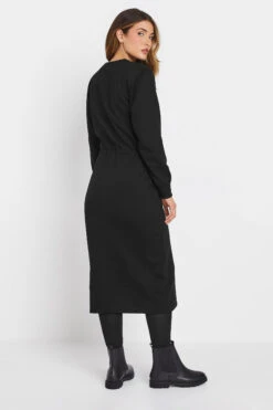 LTS Tall Black Sweatshirt Midi Dress -Evans Boutique 5a920275 ae67 4b 354959 C